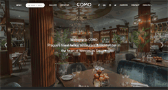 Desktop Screenshot of comorestaurant.cz
