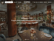 Tablet Screenshot of comorestaurant.cz